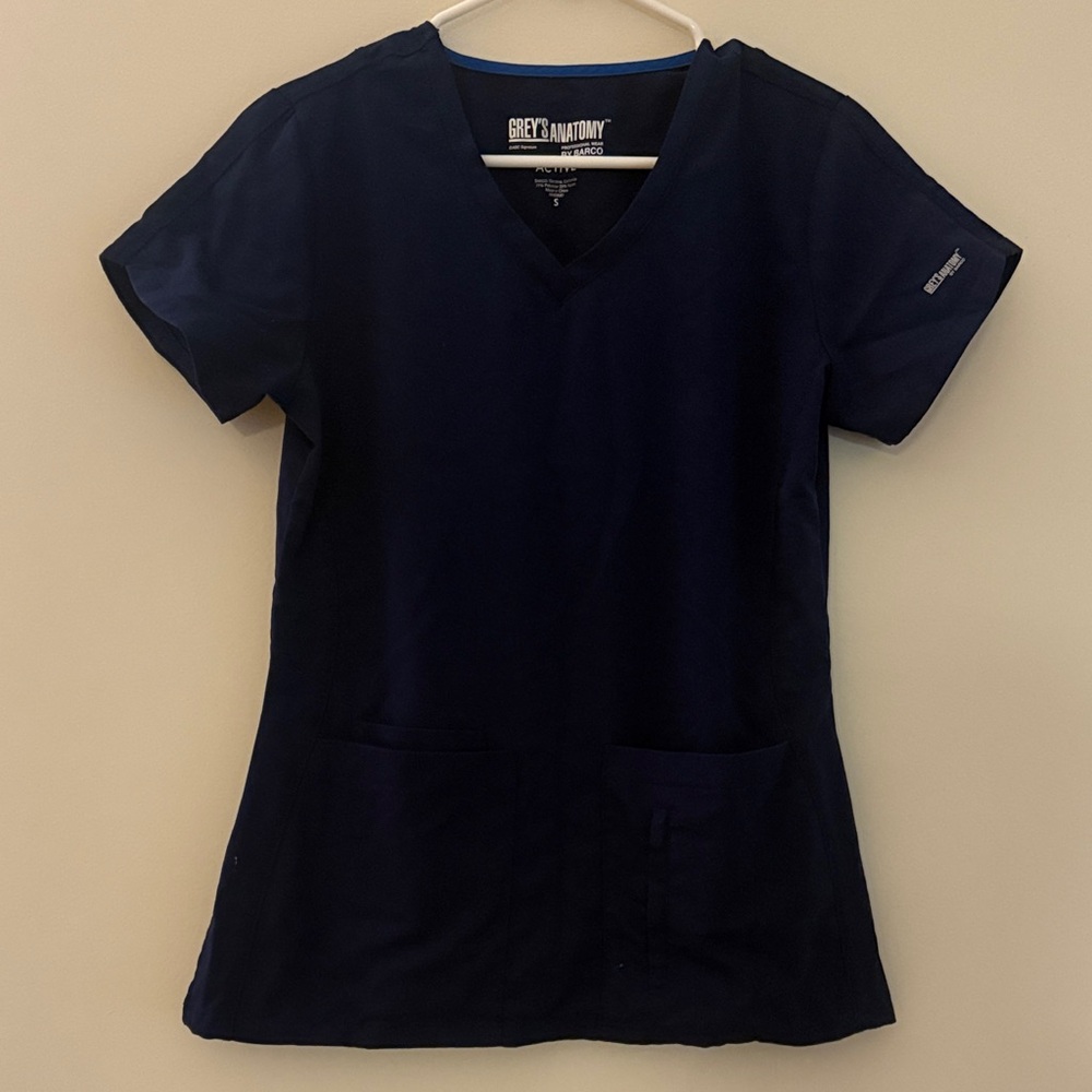 Grey's Anatomy Women's Navy Blue scrub set.